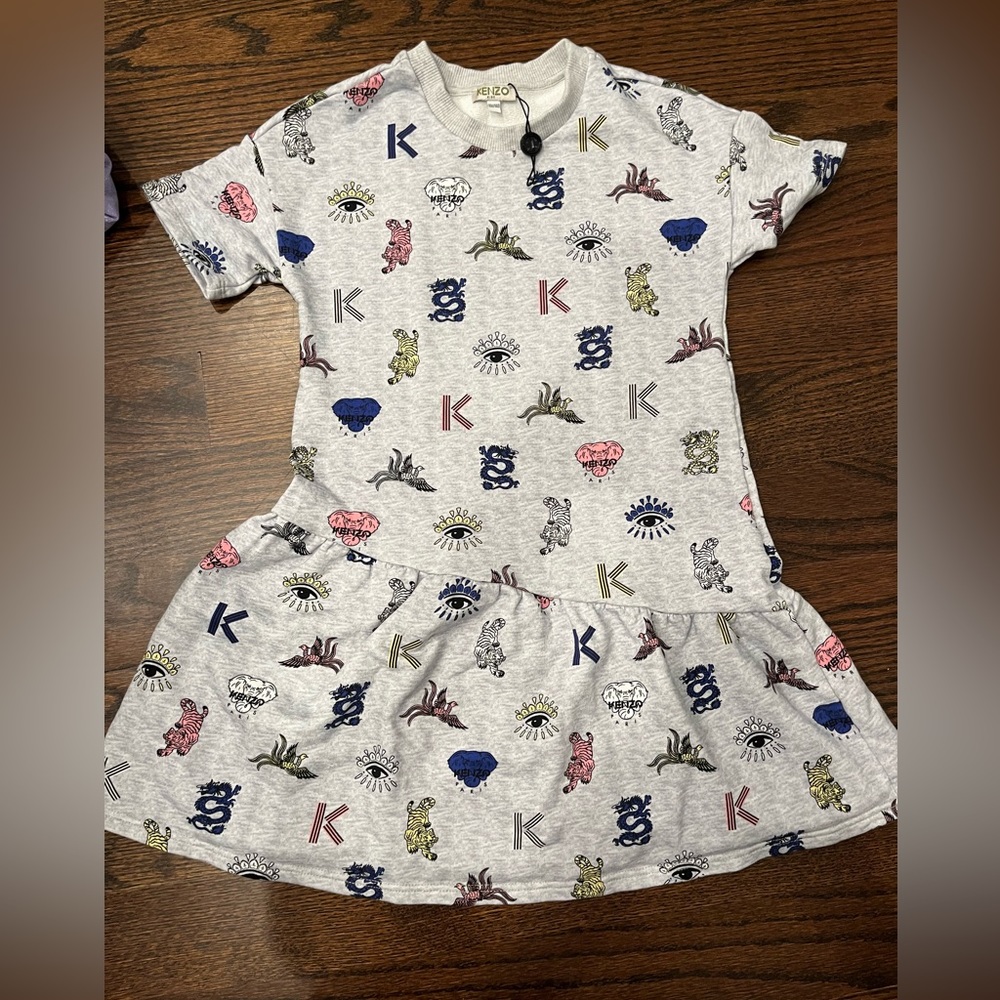 Adorable Kenzie kids dress with print